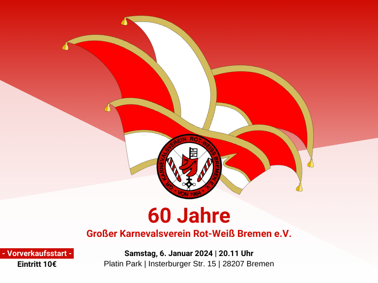 Read more about the article 60 Jahre Rot-Weiß Bremen!